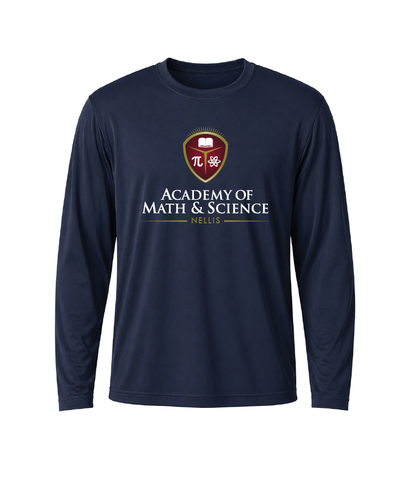 AMS Nellis Classic Crest Performance Long Sleeve Tee