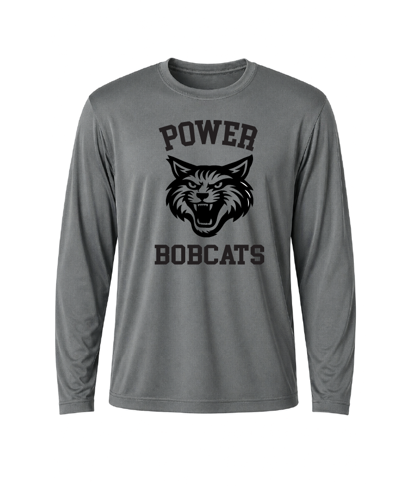 Power Bobcats Performance Long Sleeve Tee