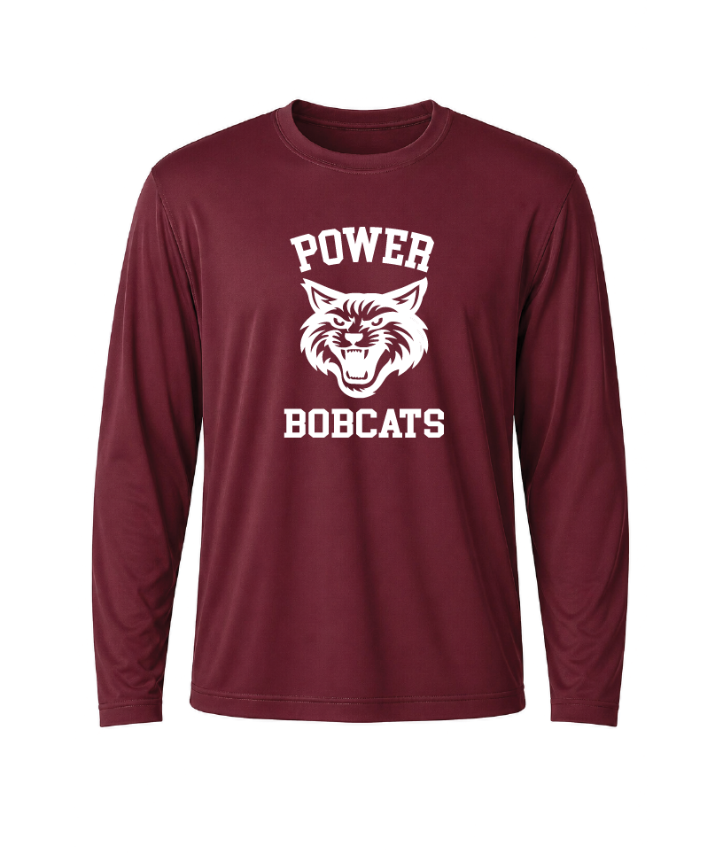 Power Bobcats Performance Long Sleeve Tee