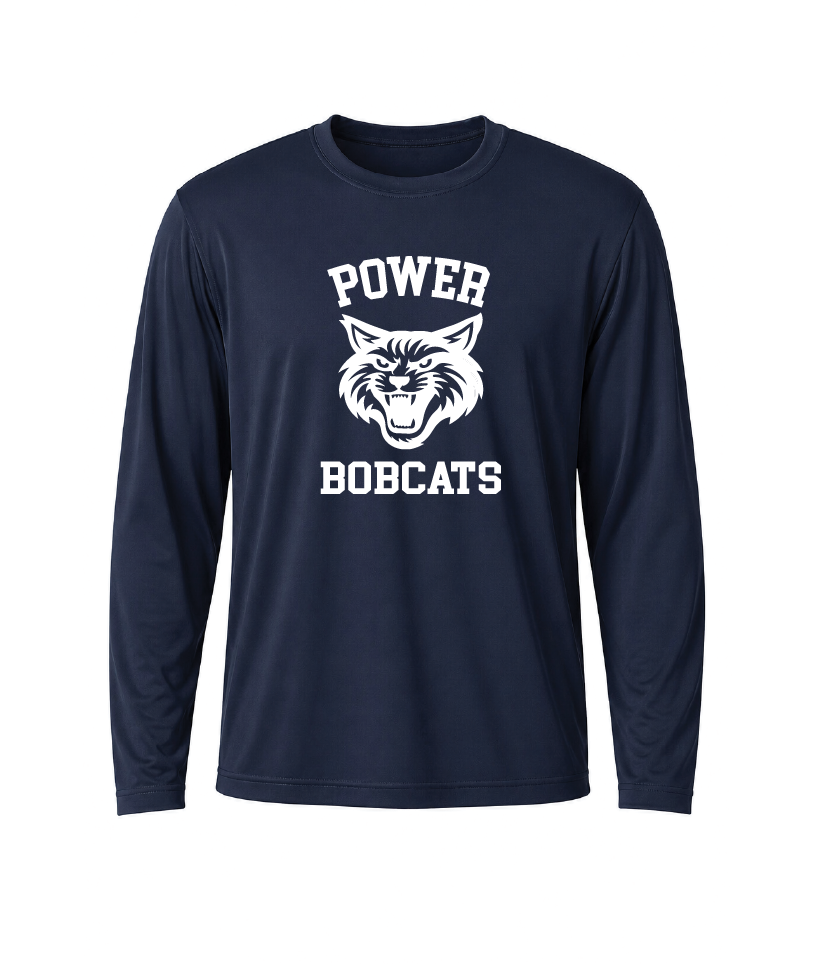 Power Bobcats Performance Long Sleeve Tee