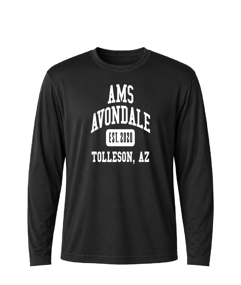 AMS Avondale Collegiate Performance Long Sleeve Tee