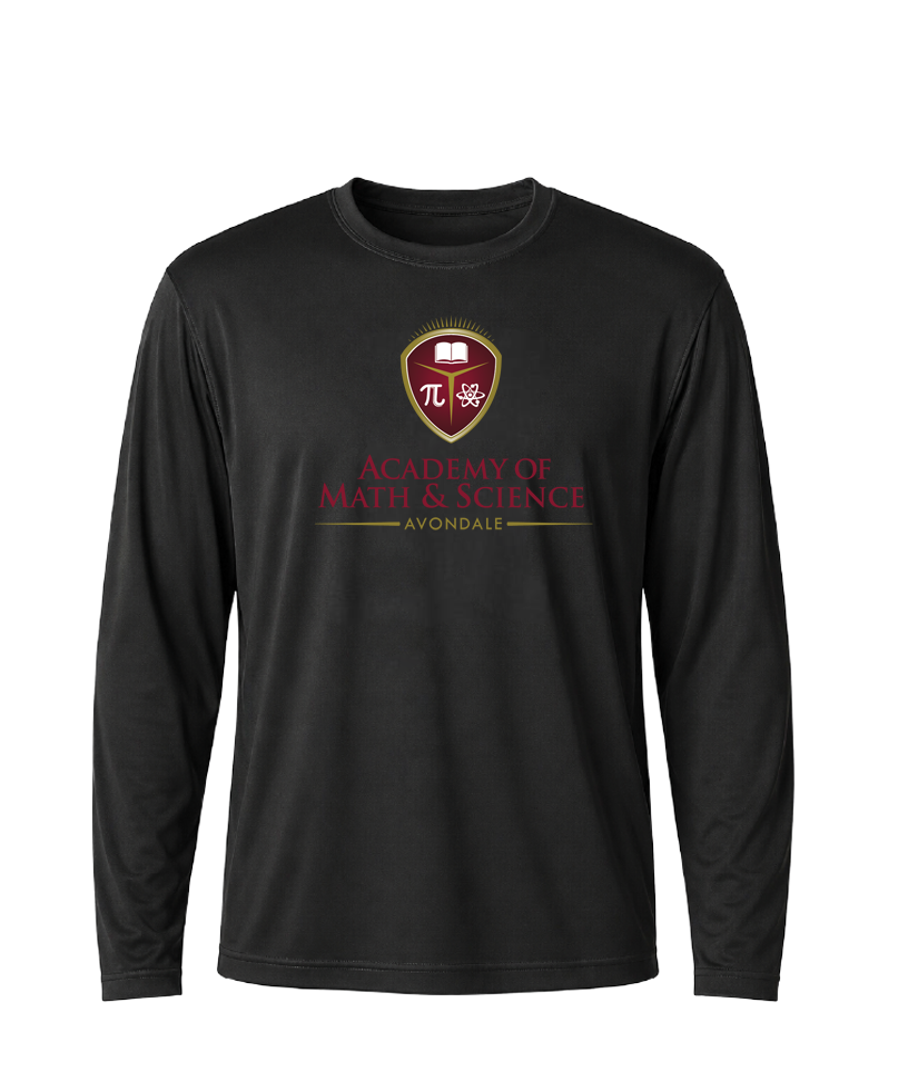 AMS Avondale Classic Crest Performance Long Sleeve Tee stack
