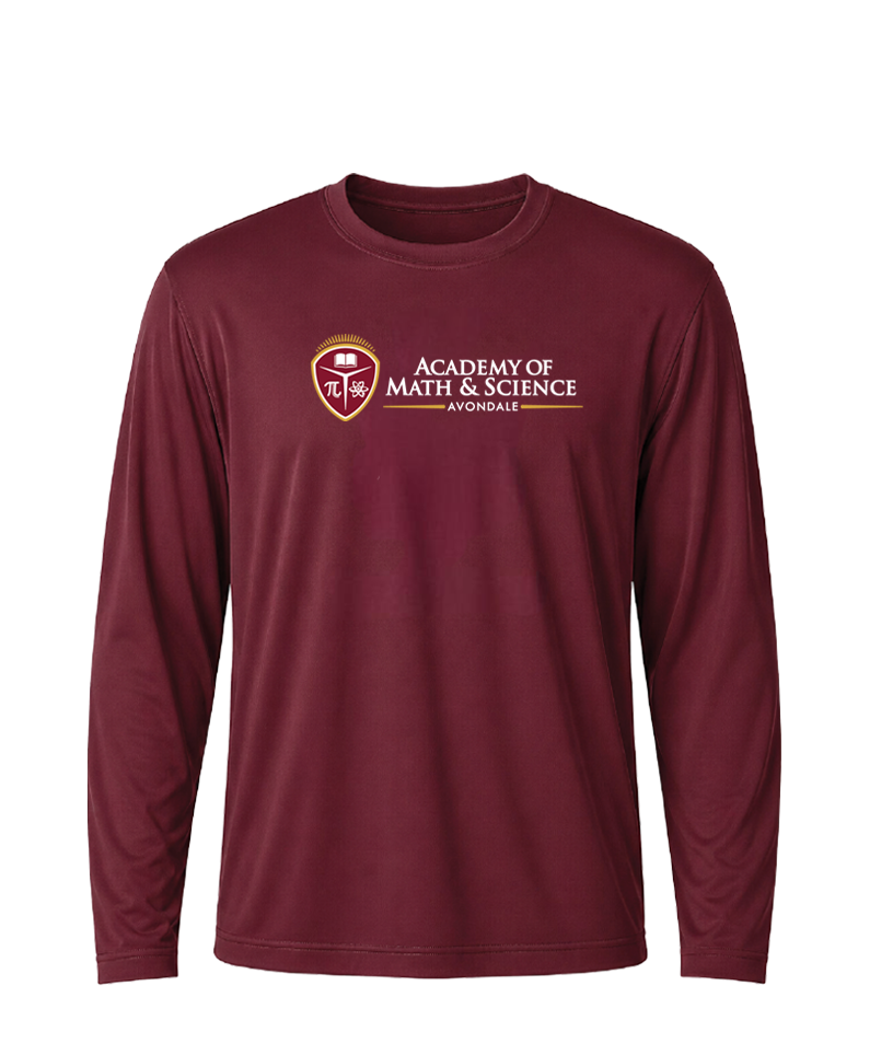 AMS Avondale Classic Crest Performance Long Sleeve Tee
