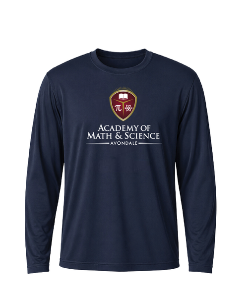 AMS Avondale Classic Crest Performance Long Sleeve Tee stack