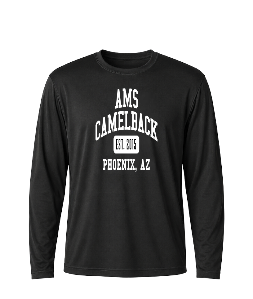 AMS Camelback Collegiate Performance Long Sleeve Tee