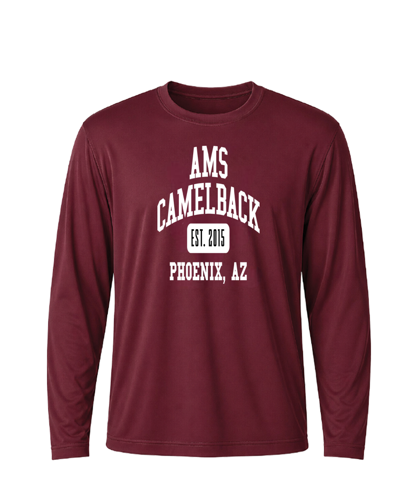 AMS Camelback Collegiate Performance Long Sleeve Tee