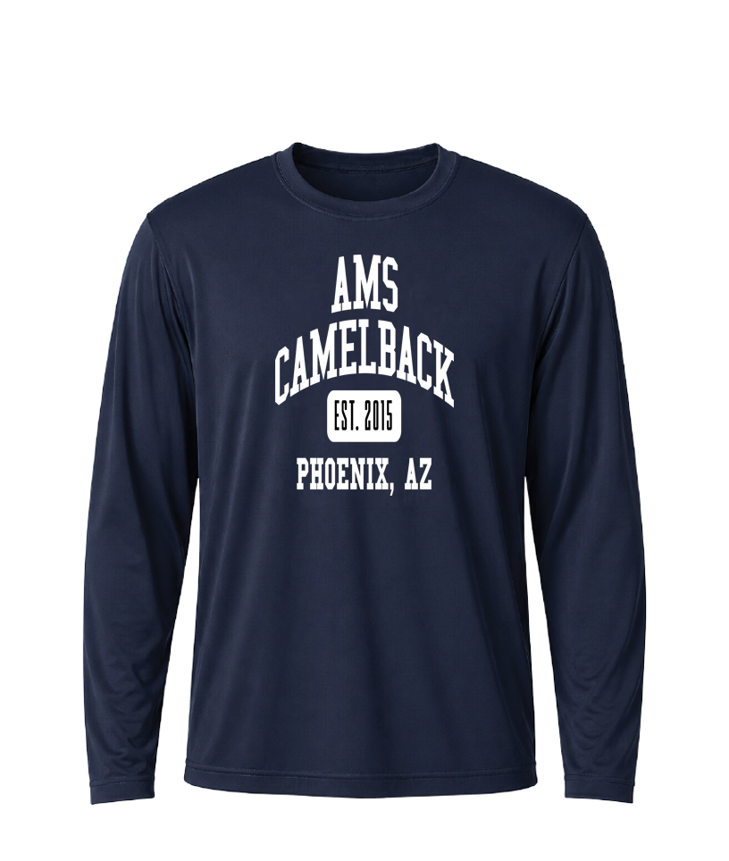 AMS Camelback Collegiate Performance Long Sleeve Tee