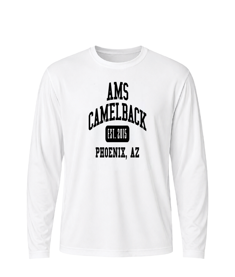 AMS Camelback Collegiate Performance Long Sleeve Tee