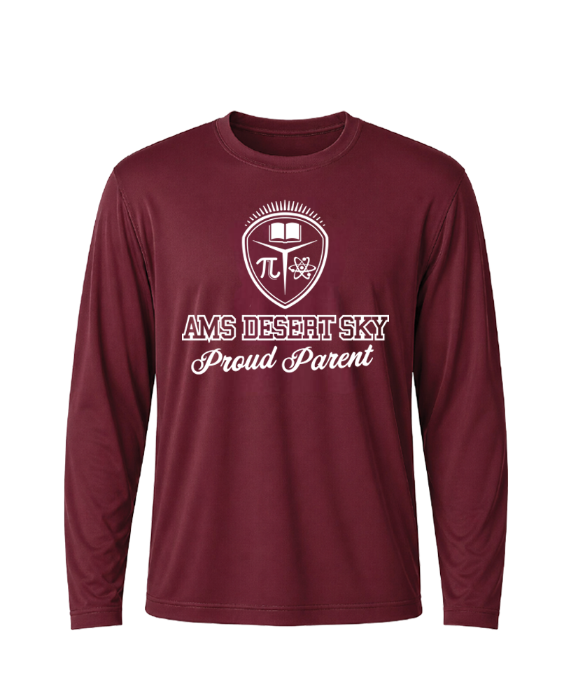 AMS Desert Sky Proud Parent Performance Long Sleeve Tee
