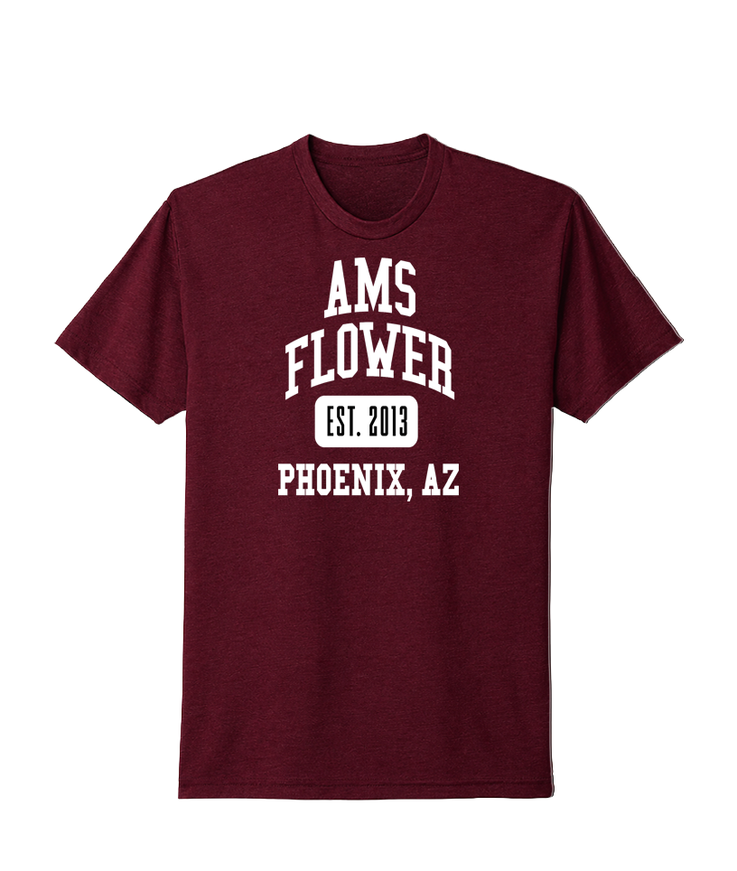 AMS Flower Collegiate Tee