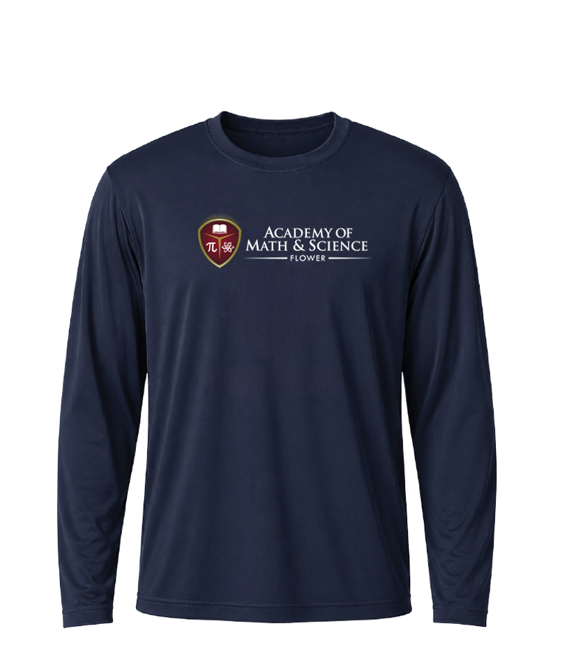 AMS Flower Classic Crest Performance Long Sleeve Tee