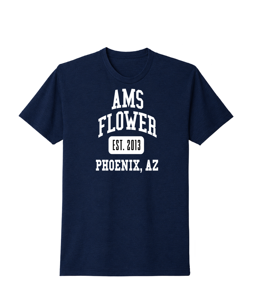 AMS Flower Collegiate Tee