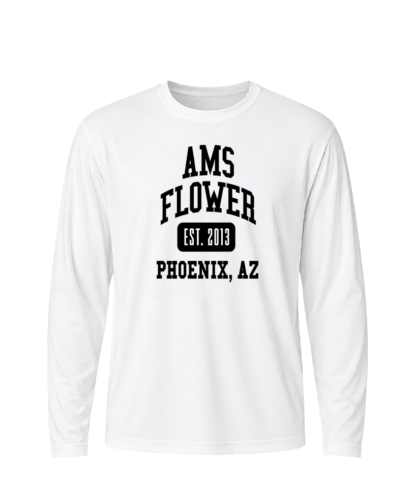 AMS Flower Collegiate Performance Long Sleeve Tee