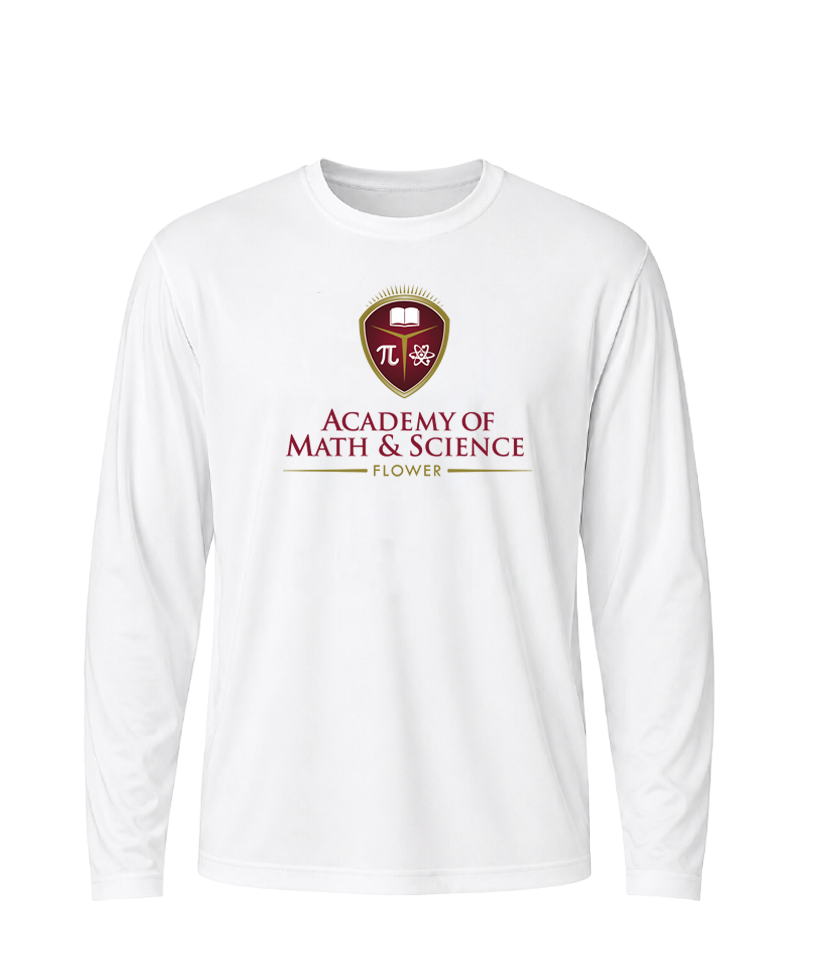 AMS Flower Classic Crest Performance Long Sleeve Tee stack