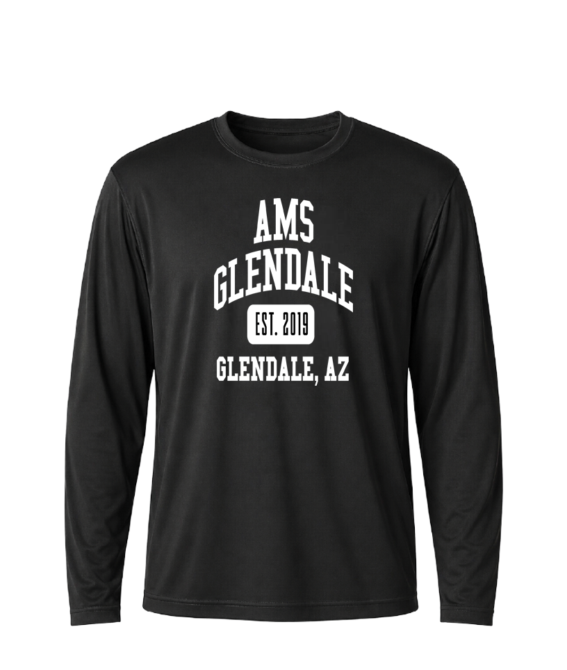 AMS Flower Collegiate Performance Long Sleeve Tee