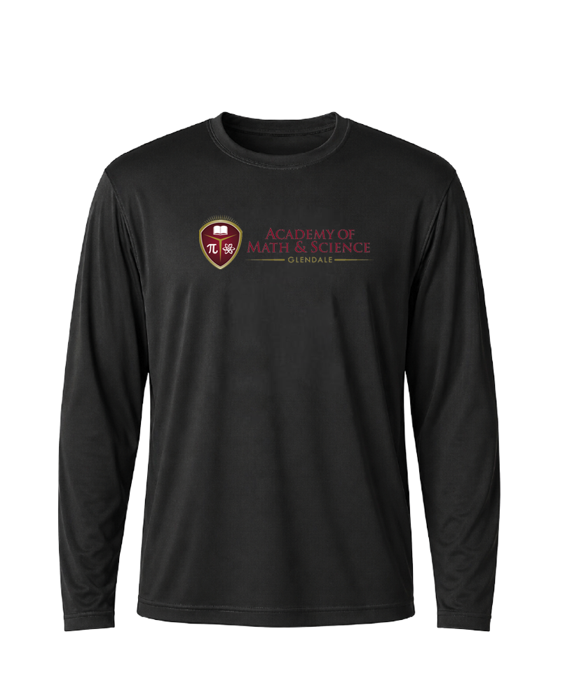 AMS Glendale Classic Crest Performance Long Sleeve Tee