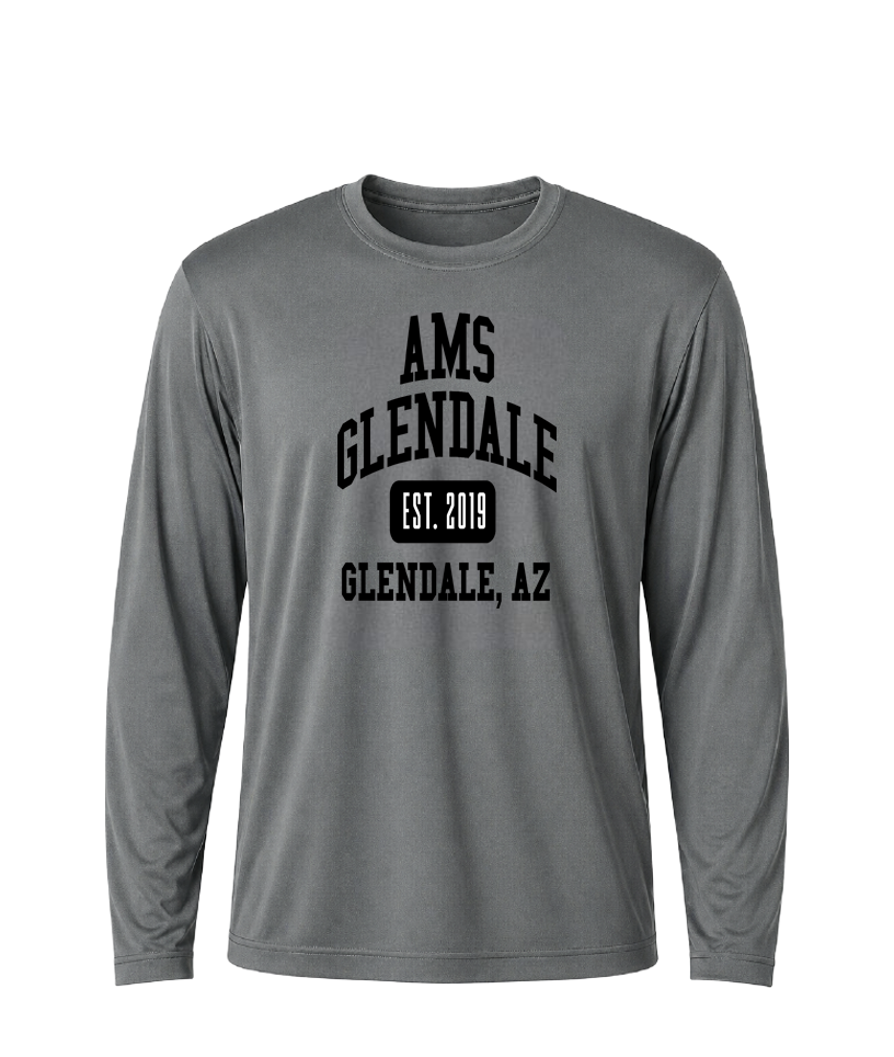 AMS Flower Collegiate Performance Long Sleeve Tee