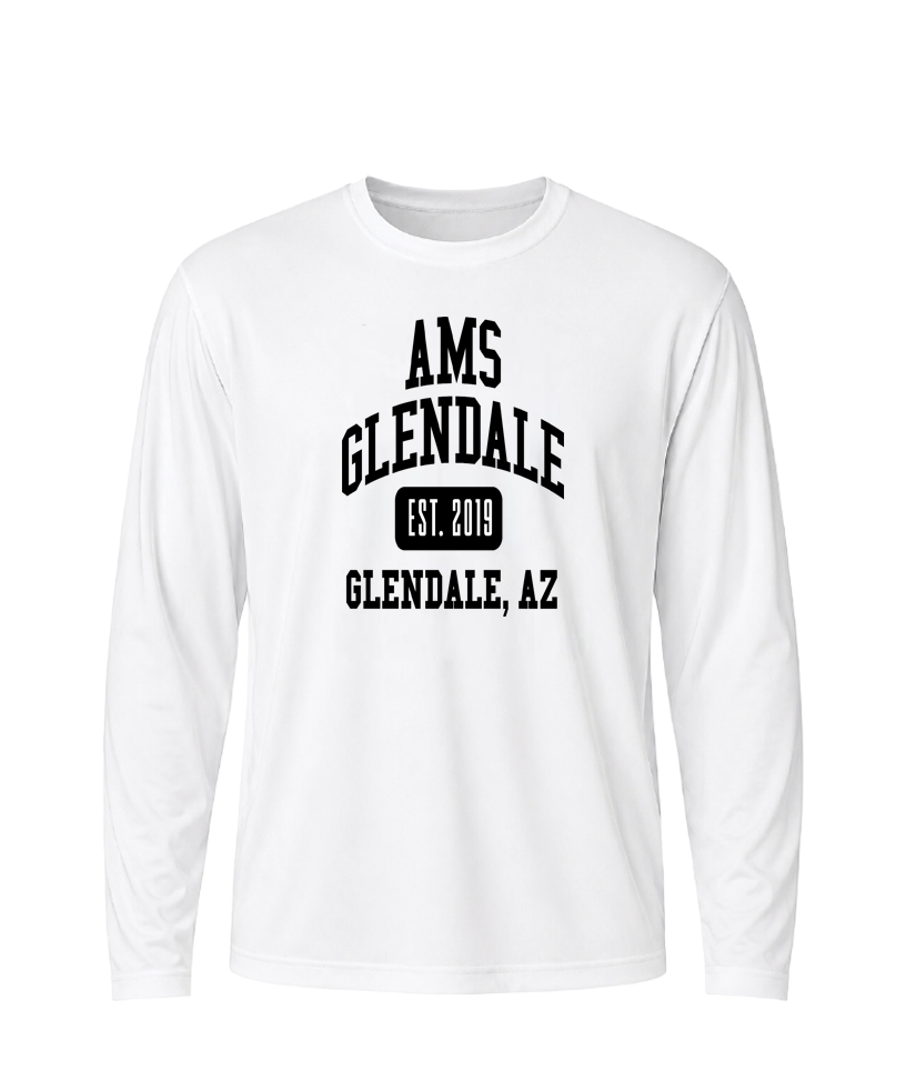 AMS Flower Collegiate Performance Long Sleeve Tee