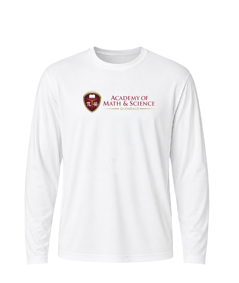 AMS Glendale Classic Crest Performance Long Sleeve Tee
