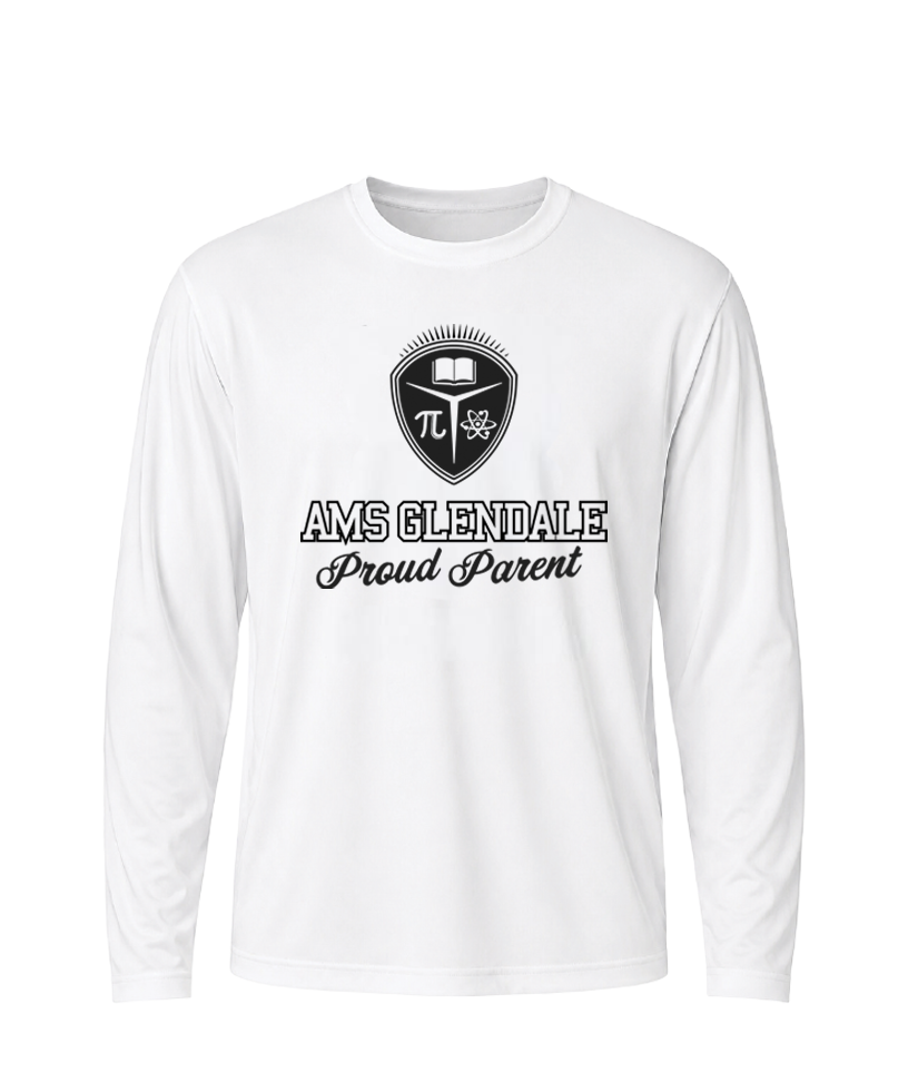 AMS Glendale Proud Parent Performance Long Sleeve Tee