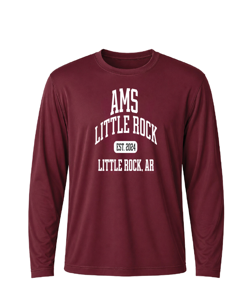 AMS Little Rock Collegiate Performance Long Sleeve Tee