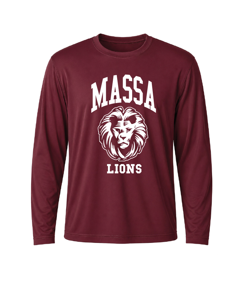 Massa Lions Performance Long Sleeve Tee