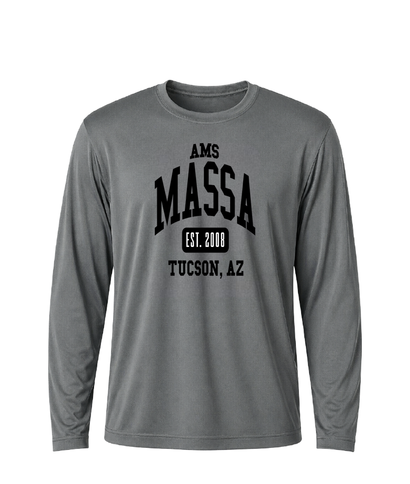 AMS MASSA Collegiate Performance Long Sleeve Tee