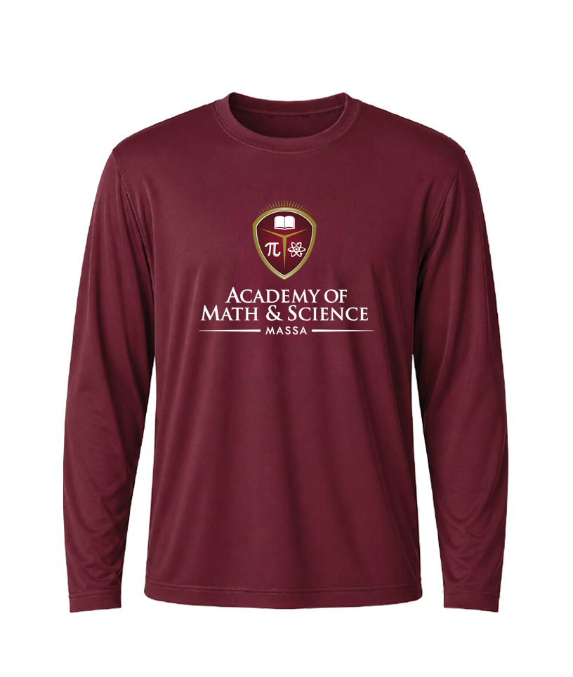 AMS MASSA Classic Crest Performance Long Sleeve Tee Stack