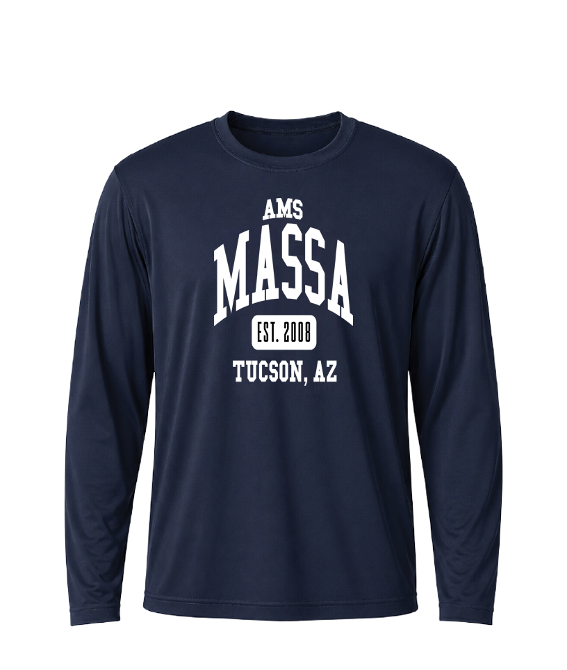 AMS MASSA Collegiate Performance Long Sleeve Tee