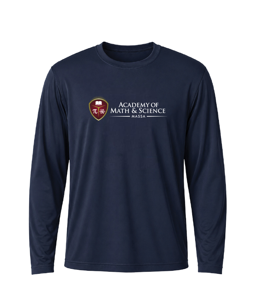 AMS MASSA Classic Crest Performance Long Sleeve Tee