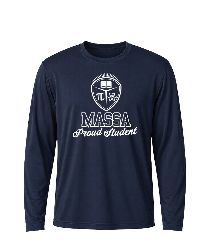 AMS MASSA Proud Student Performance Long Sleeve Tee