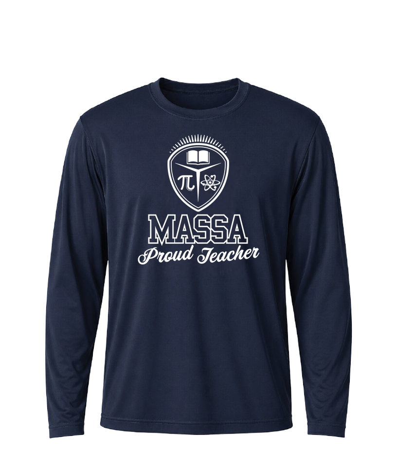 AMS MASSA Proud Teacher Performance Long Sleeve Tee