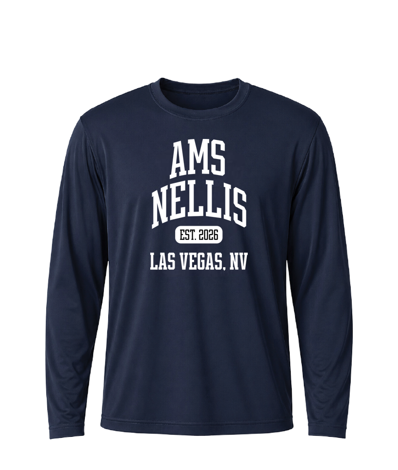 AMS Nellis Collegiate Performance Long Sleeve Tee