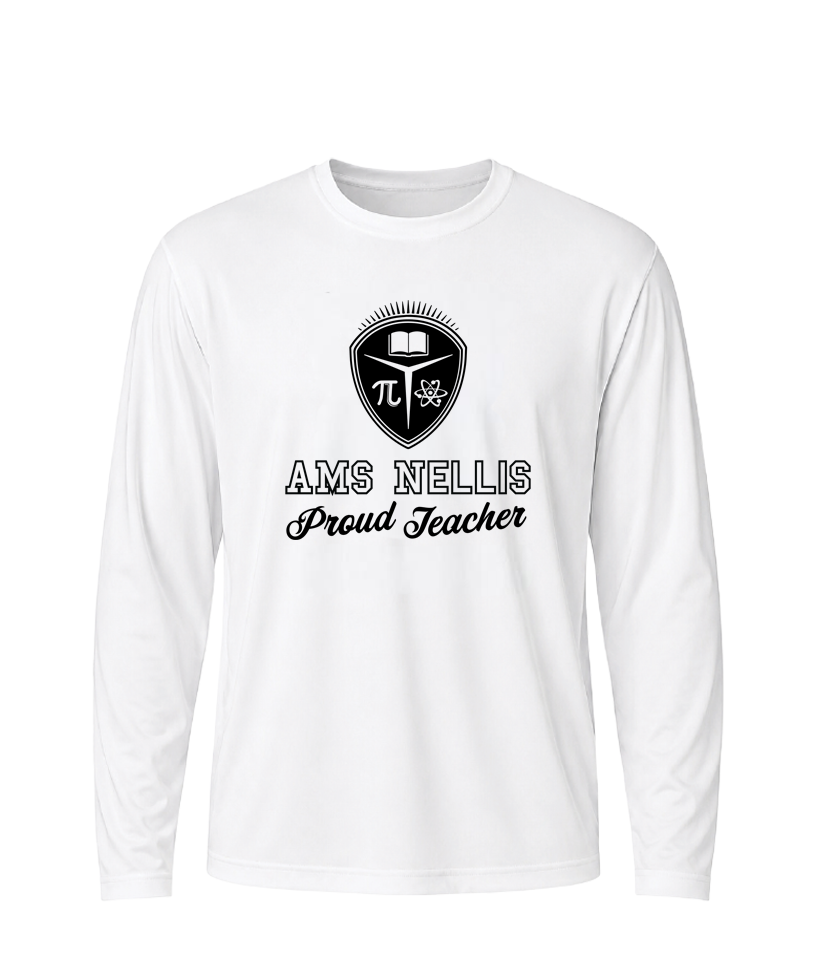 AMS Nellis Proud Teacher Performance Long Sleeve Tee