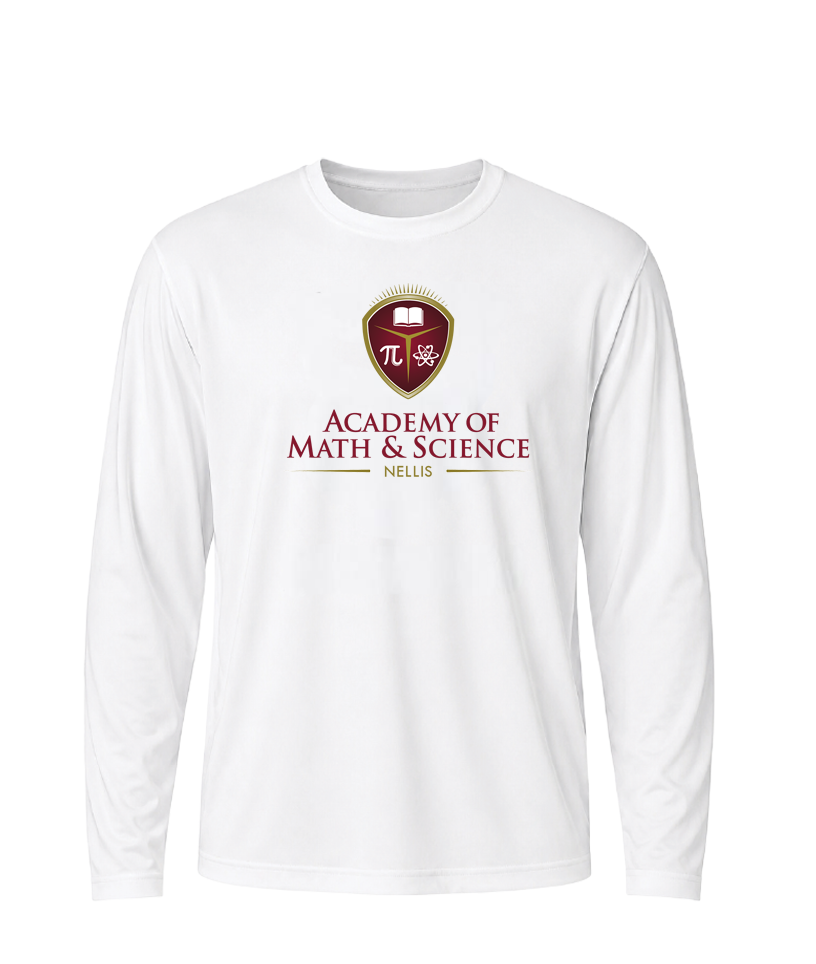 AMS Nellis Classic Crest Performance Long Sleeve Tee stack