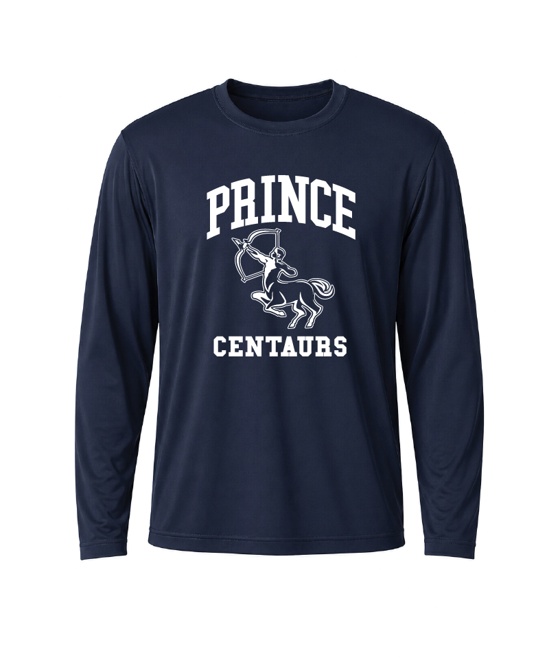 Prince Centaurs Performance Long Sleeve Tee