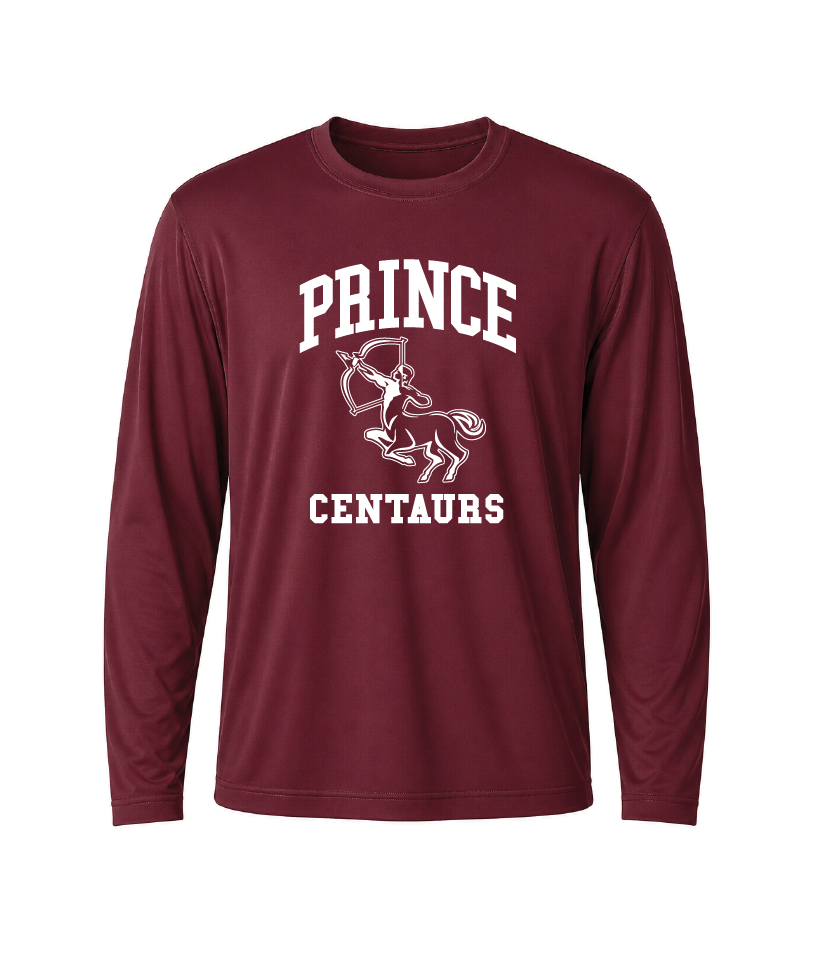Prince Centaurs Performance Long Sleeve Tee
