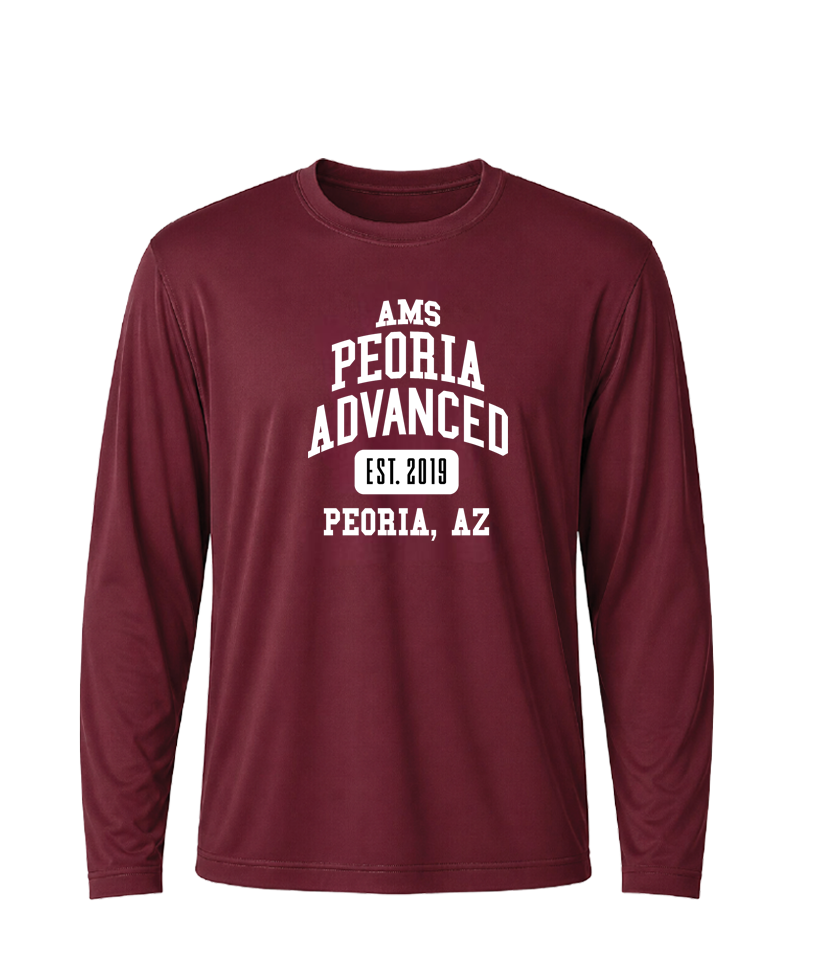AMS Peoria Advanced Collegiate Performance Long Sleeve Tee