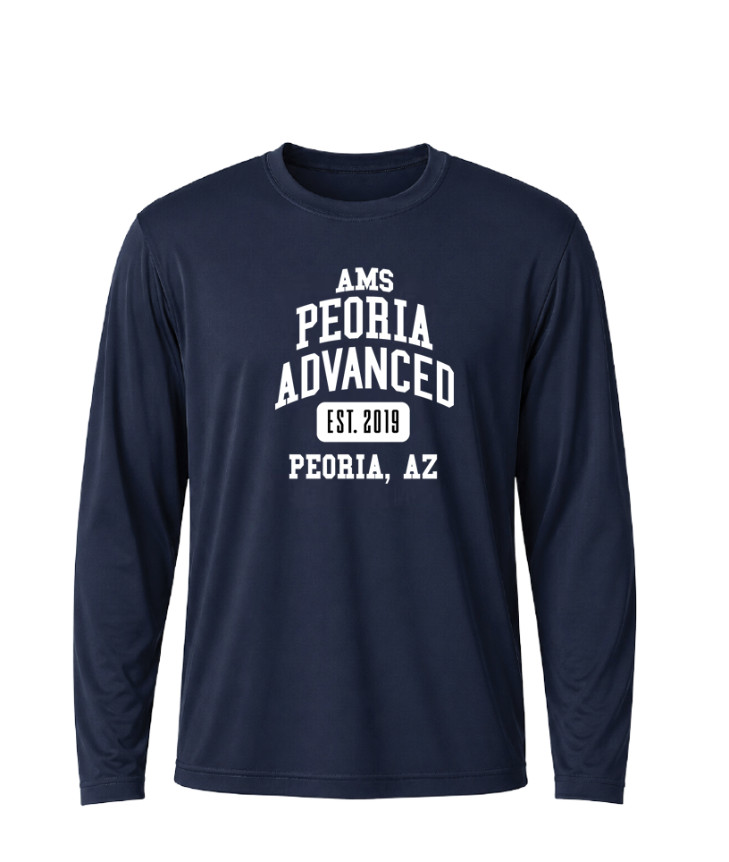 AMS Peoria Advanced Collegiate Performance Long Sleeve Tee