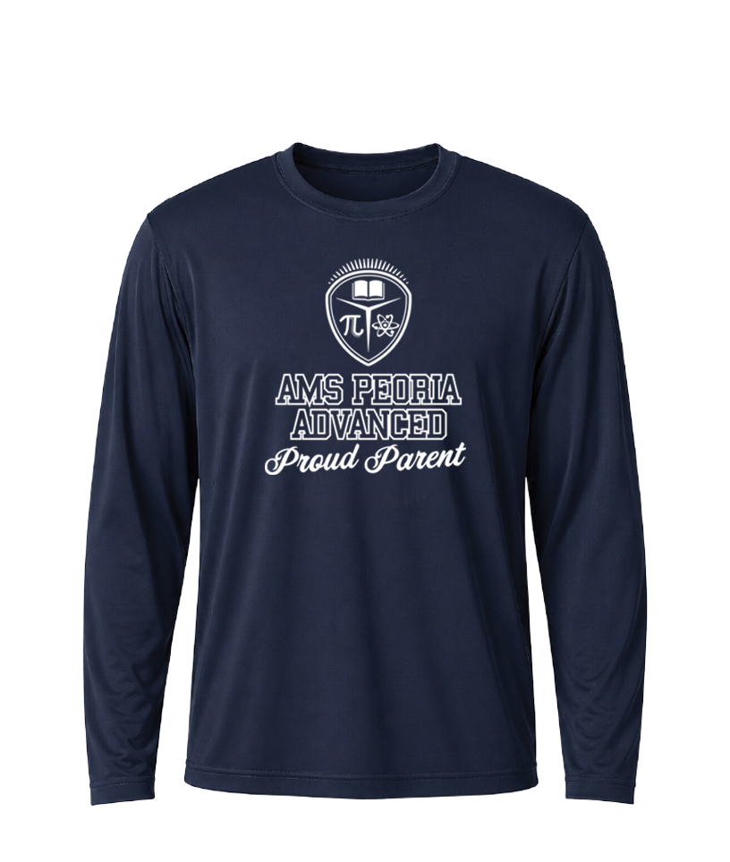 AMS Peoria Advanced Proud Parent Performance Long Sleeve Tee