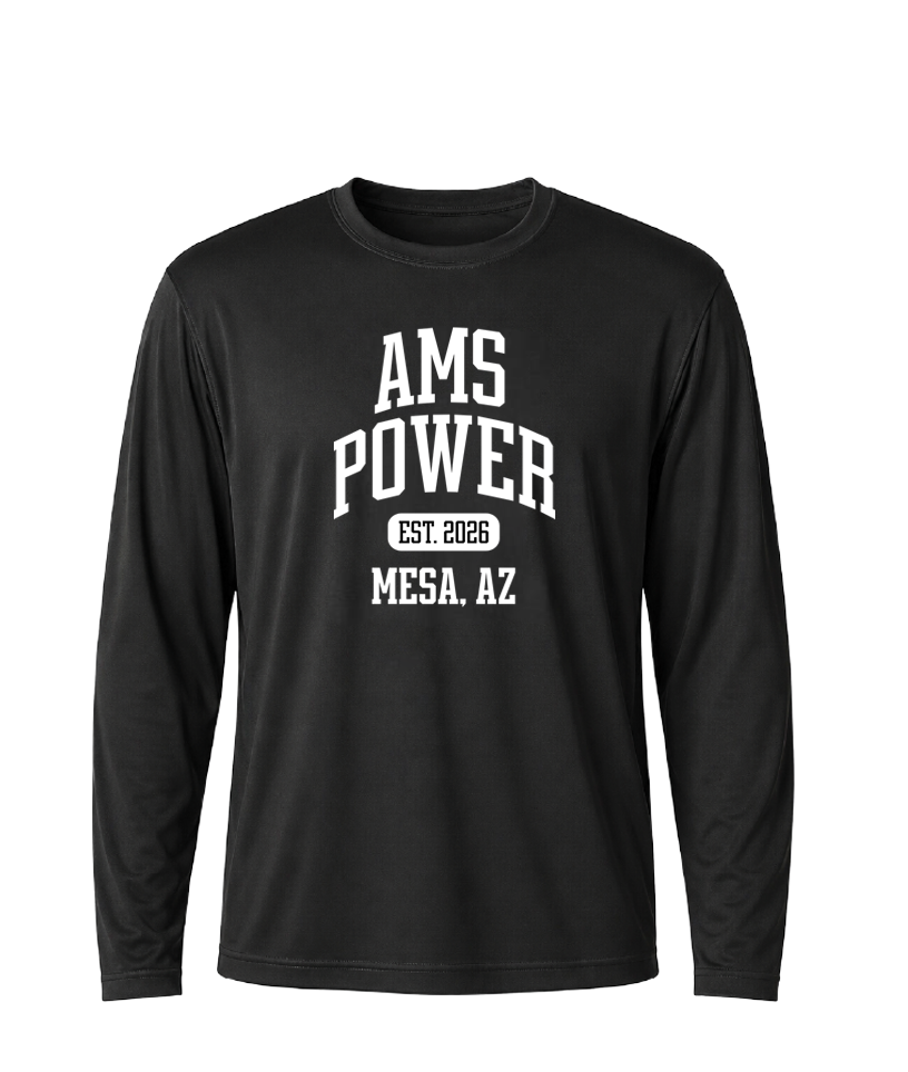 AMS Power Collegiate Performance Long Sleeve Tee