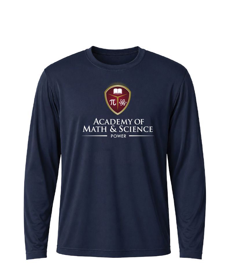 AMS Power Classic Crest Performance Long Sleeve Tee stack