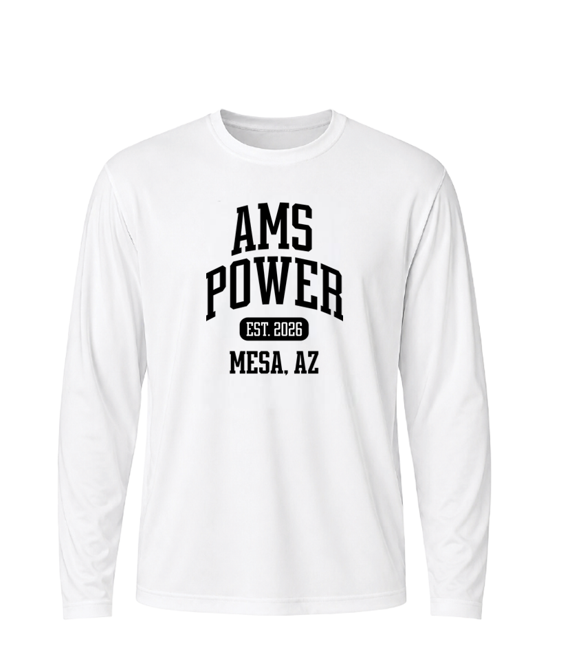 AMS Power Collegiate Performance Long Sleeve Tee