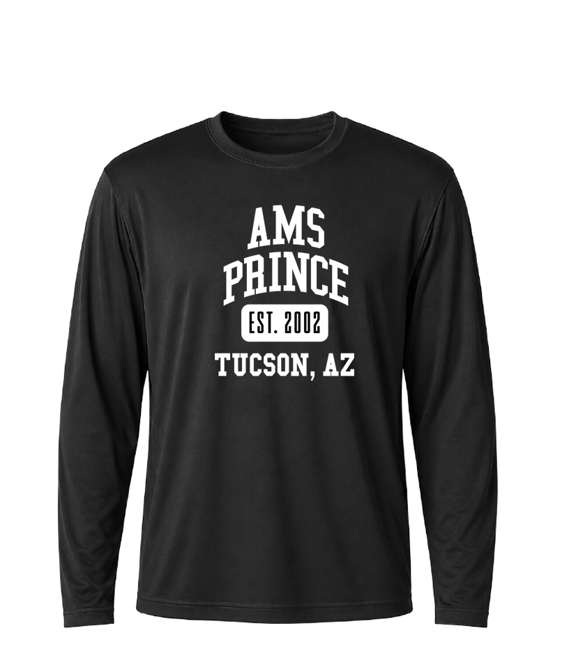 AMS Prince Collegiate Performance Long Sleeve Tee