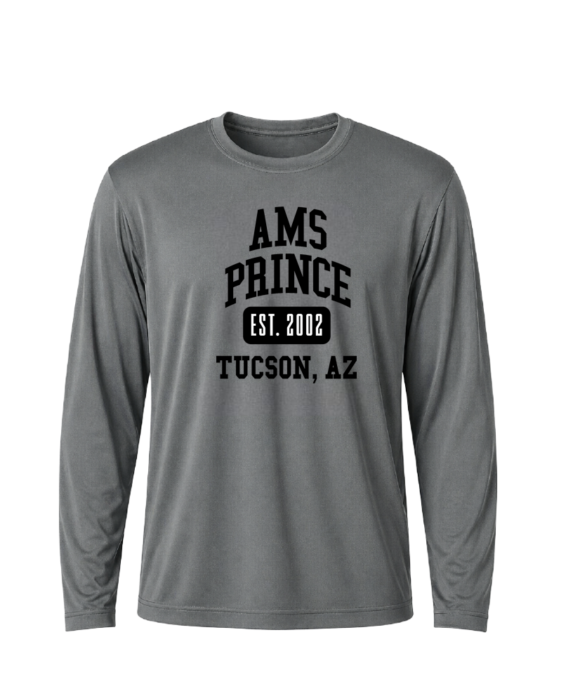 AMS Prince Collegiate Performance Long Sleeve Tee