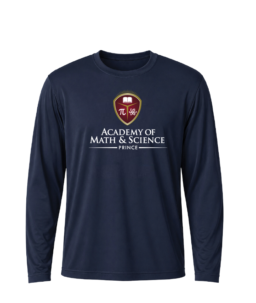 AMS Prince Classic Crest Performance Long Sleeve Tee stack