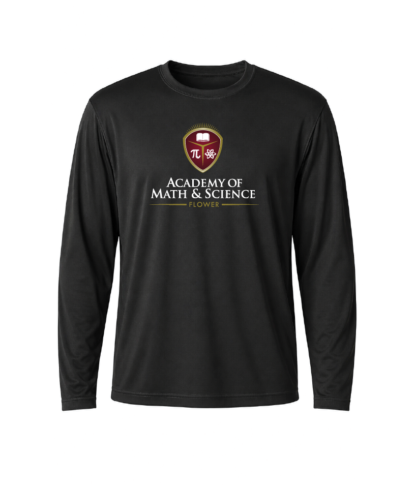 AMS Flower Classic Crest Performance Long Sleeve Tee