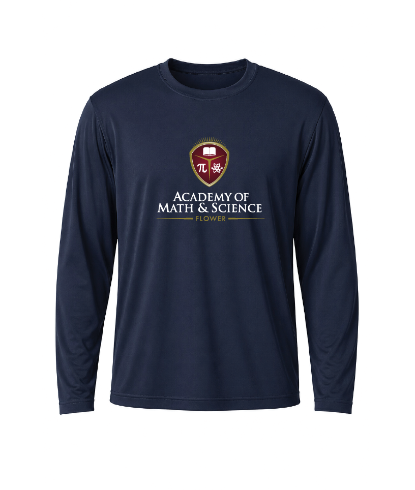 AMS Flower Classic Crest Performance Long Sleeve Tee