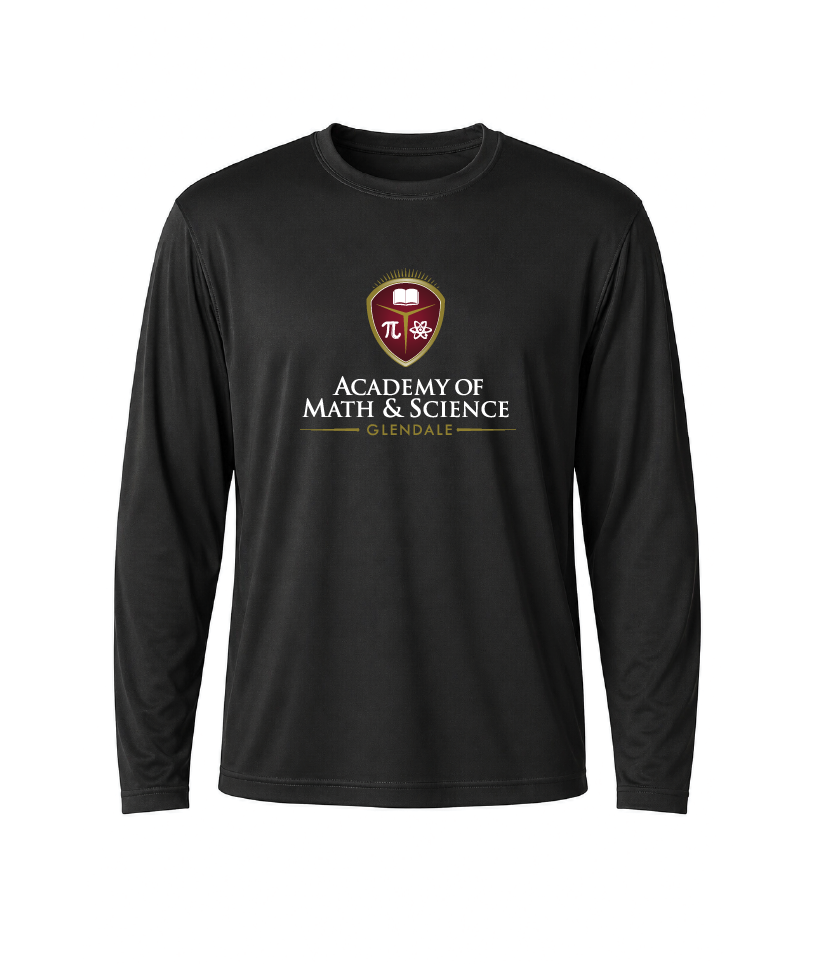 AMS Glendale Classic Crest Performance Long Sleeve Tee