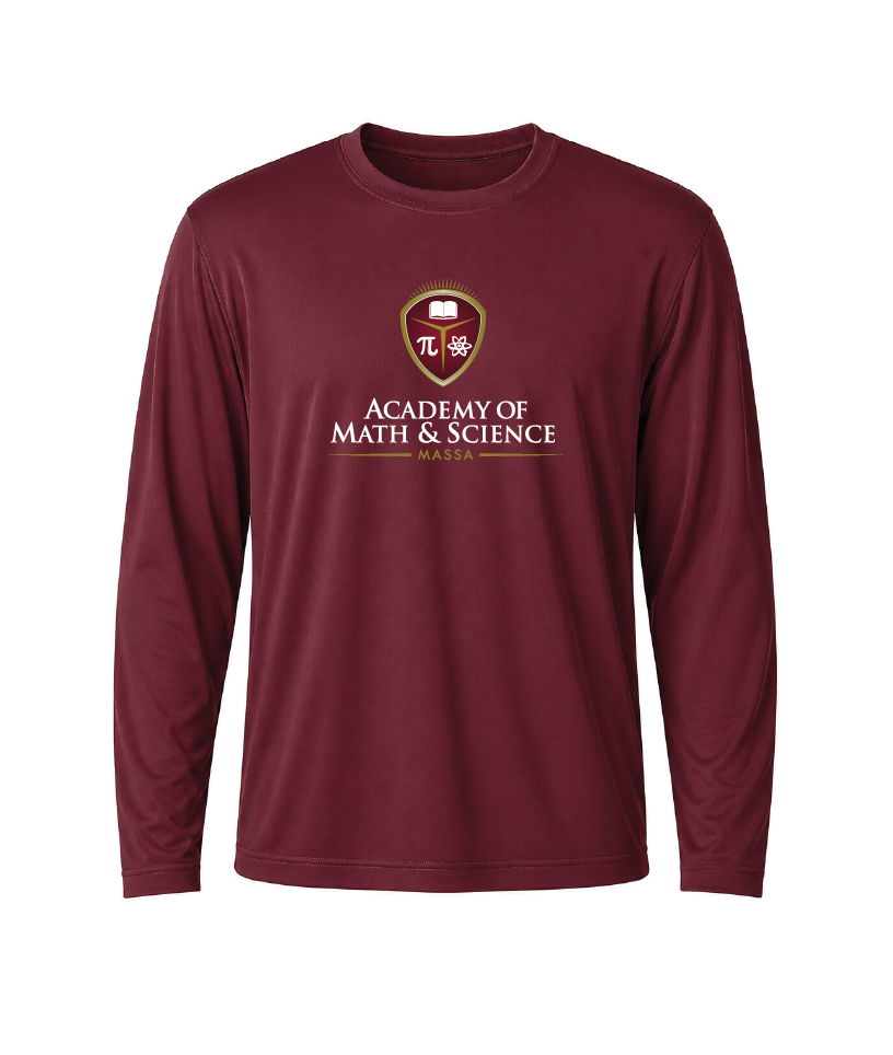 AMS MASSA Classic Crest Performance Long Sleeve Tee